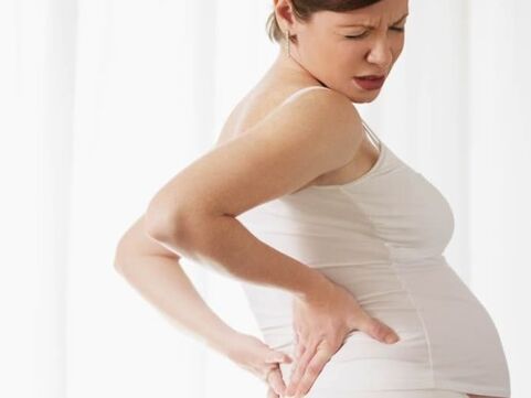dor nas costas durante o embarazo